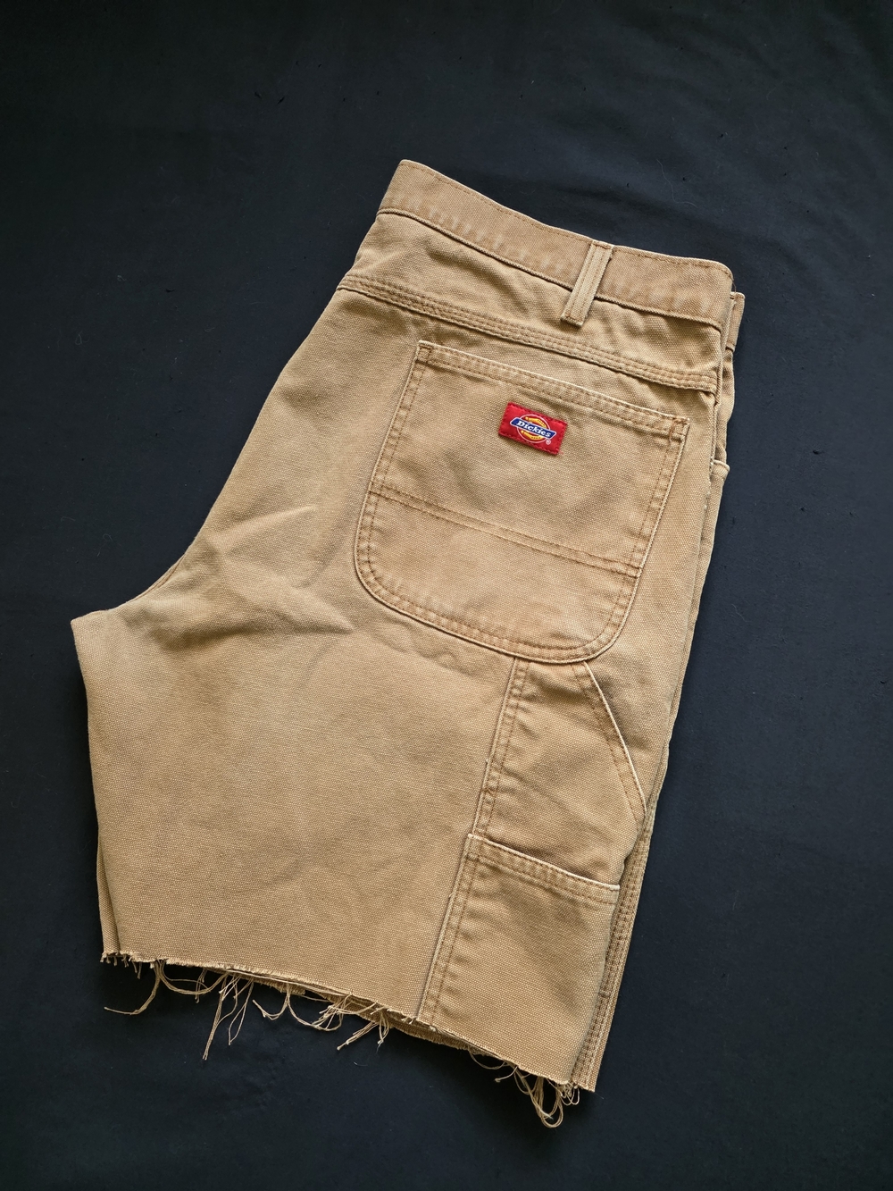 Dickies Men's Khaki Work Cutoff Shorts W38